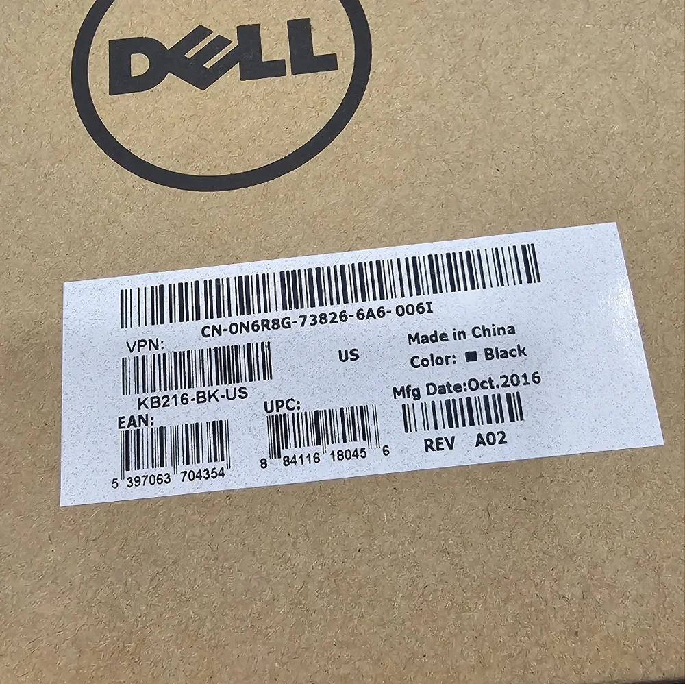Dell Keyboard Black New